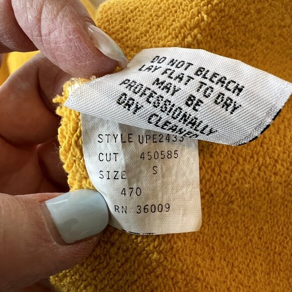 Vtg Calvin Klein Sport Petite Crewneck Sweatshirt Womans Small Gold Embroidered - Picture 8 of 12